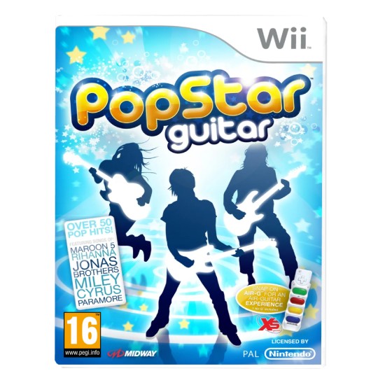 BROADSWORD INTERACTIVE PopStar Guitar Nintendo Wii