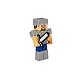 Mojang Minecraft Iron Armor Steve 12cm