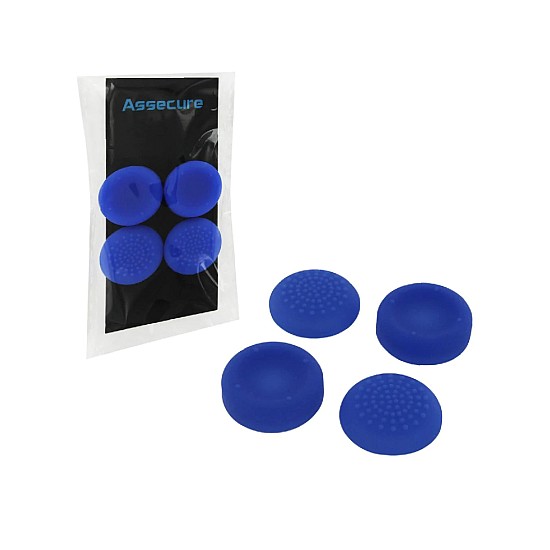 Assecure Silicone Thumb Grips: Concave & Convex Blue