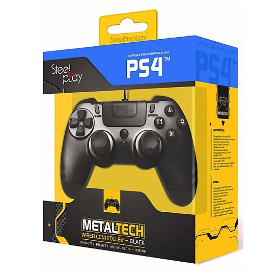 Steelplay Controller Wireless SteelPlay MetalTech Negru - PS4