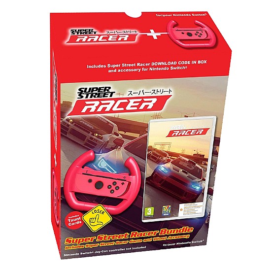 LION CASTLE Super Street Racer Bundle (Code in a Box) + Accesoriu de roți Nintendo Switch Nintendo Switch