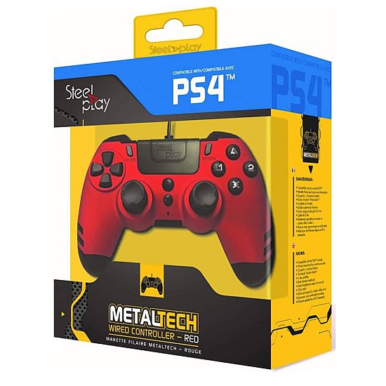 Steelplay SteelPlay Controller Wired MetalTech Rosu