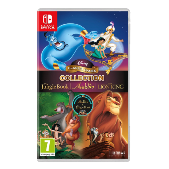 NIGHTHAWK INTERACTIVE Disney Classic Games Collection The Jungle Book, Aladdin & The Lion King Nintendo Switch