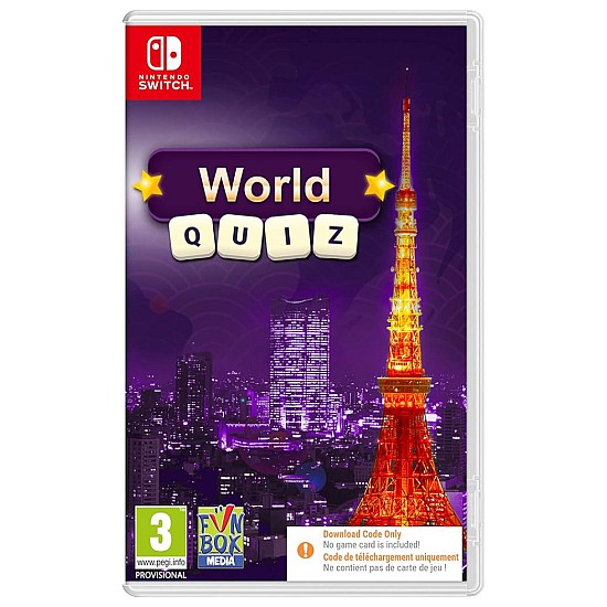 GS2 GAMES World Quiz Code in a Box Nintendo Switch