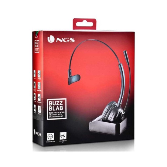 NGS Casti Mono NGS Cu Microfon Buzzlab Negru