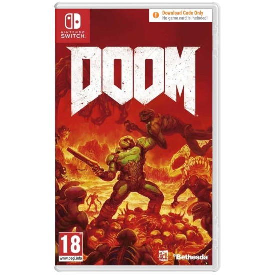 PANIC BUTTON Doom 2016 (Code in a box) Nintendo Switch