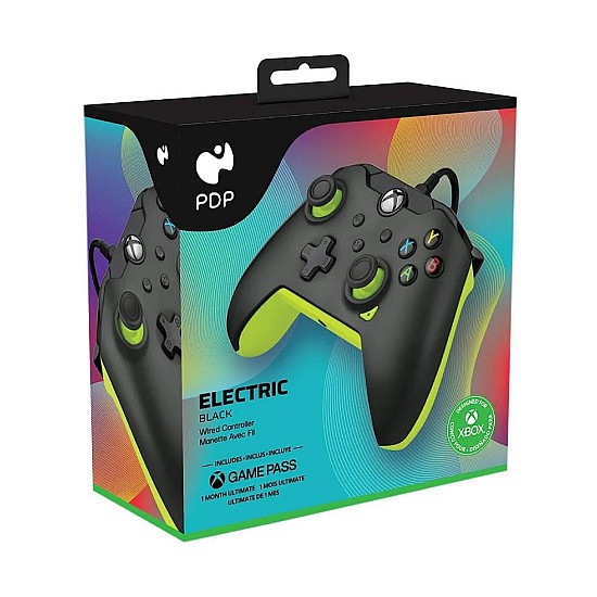 Pdp Controller Cu Fir PDP Blue Carbon Galben Electric Xbox Series X