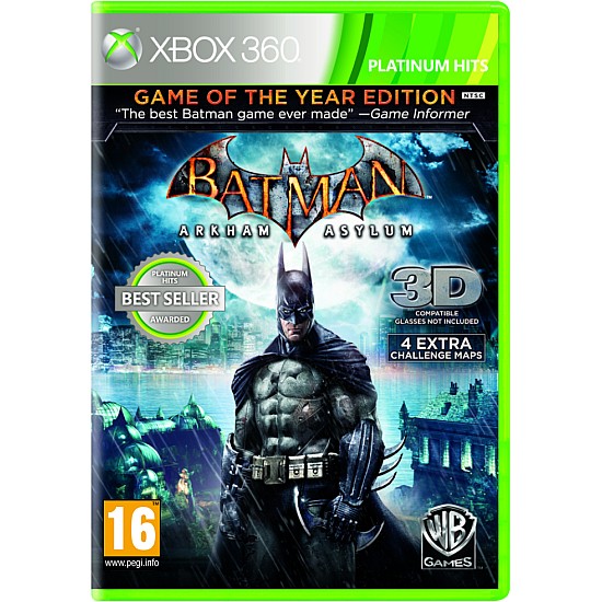 ROCKSTEADY STUDIOS Batman Arkham Asylum Game of the Year Edition Platinum Hits XBOX 360