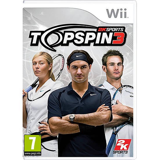 PAM DEVELOPMENT Top Spin 3 + 2 Racquets Nintendo Wii