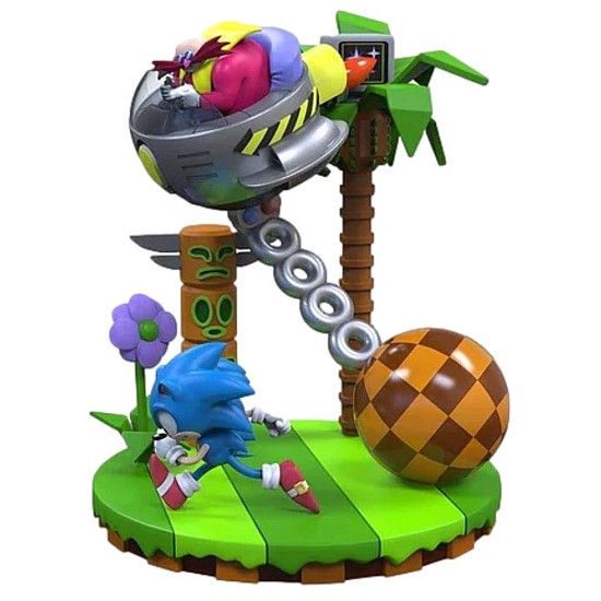 Numskull Sonic 30th Anniversary Sonic Vs Dr Eggman Diorama 24cm