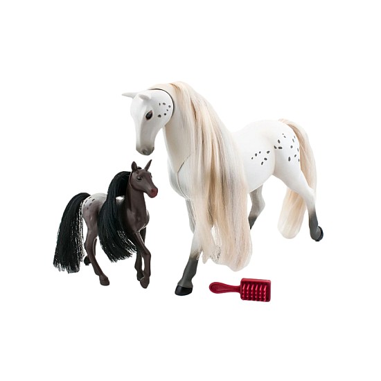 Lanard Set Royal Breeds Kiss 'n Nuzzle Appaloosa & Foal (85004A)