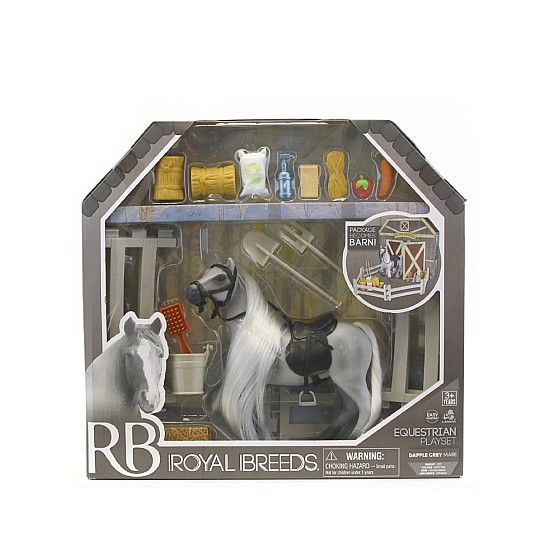 Lanard Set Royal Breeds Barn Buddies White Horse