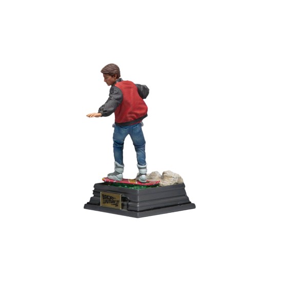 BACK À THE Future II Marty Mcfly & Hoverboard 1:10 statue Iron Studios Sideshow EUR 227,20 - FR