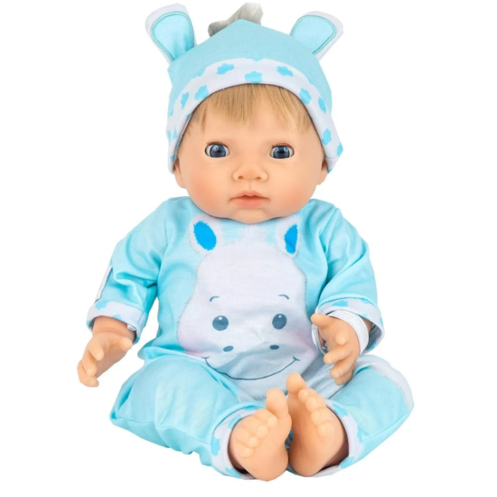 Chad Valley Papusa Tiny Treasure Blond Hair Hippo Outfit (30268)