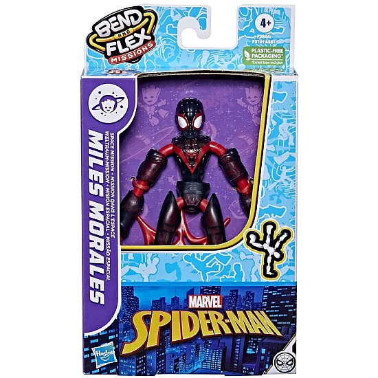 Marvel Marvel Spider Man Bend And Flex Missions Miles Morales 15cm F3844