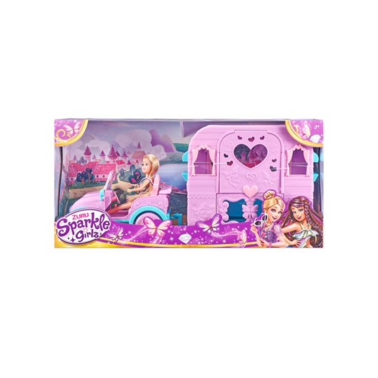 Zuru Papusa Sparkle Girlz & Jeep with Caravan (100176)