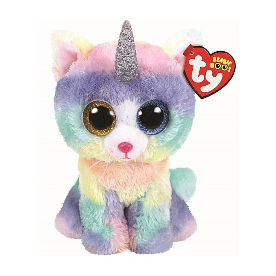 TY INC. Plus Ty Beanie Boos Heather Caticorn 15cm (1607-36250)