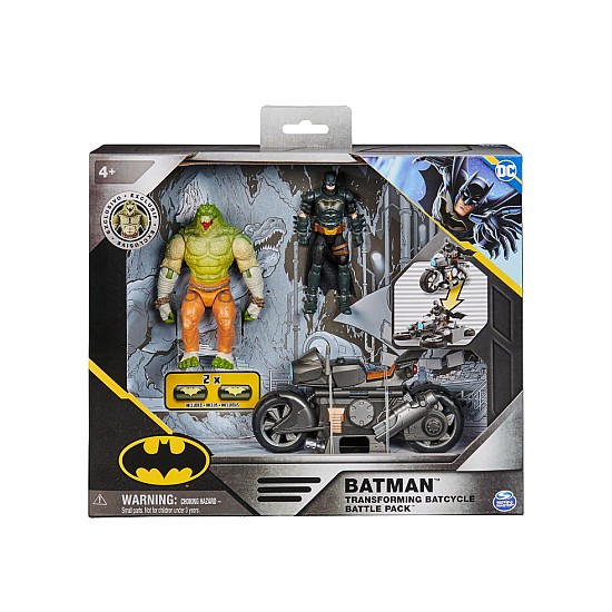 DC Comics Batman Batcycle & Killer Croc 10cm