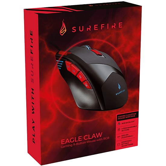 SureFire Mouse SUREFIRE Eagle Claw 9-Button RGB