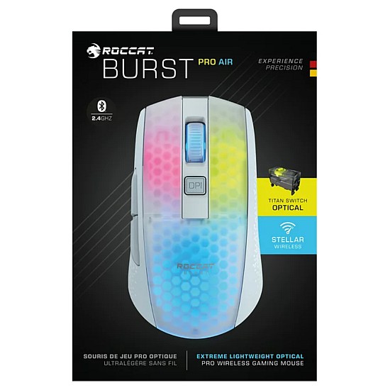 ROCCAT Mouse Roccat Burst Pro Air White Wireless Led