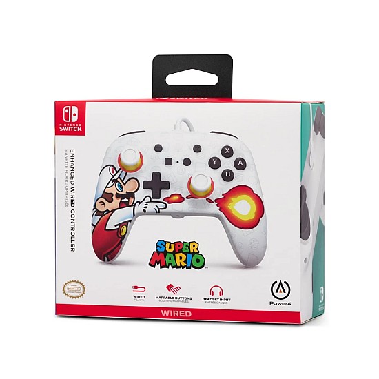 PowerA Controller PowerA Enhanced Wired Fireball Mario