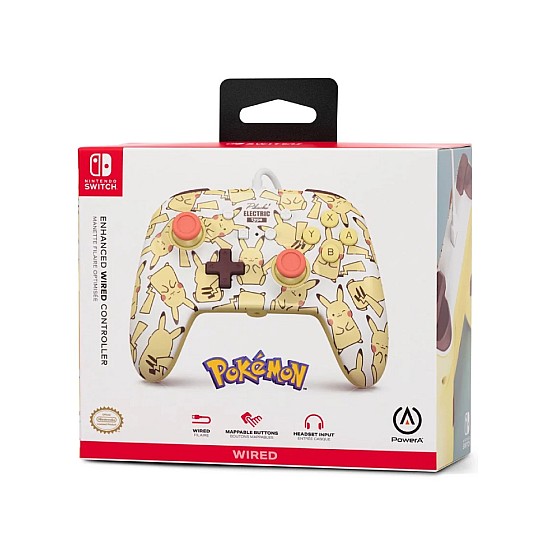 PowerA Controller PowerA ENH Wired Pikachu Blush - Nintendo Switch