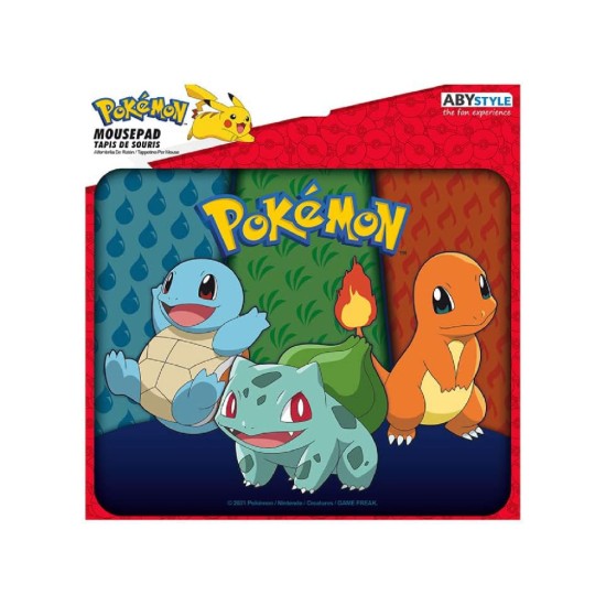 ABYstyle Mousepad Pokemon Flexible Starters Kanto