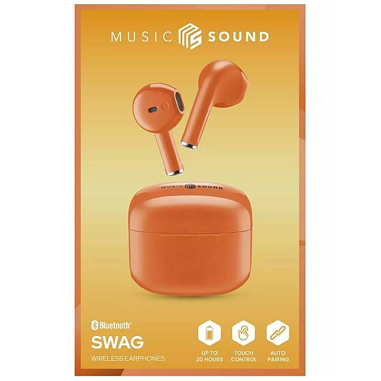 Cellular Line Earphones MS Swag TWS BT Orange