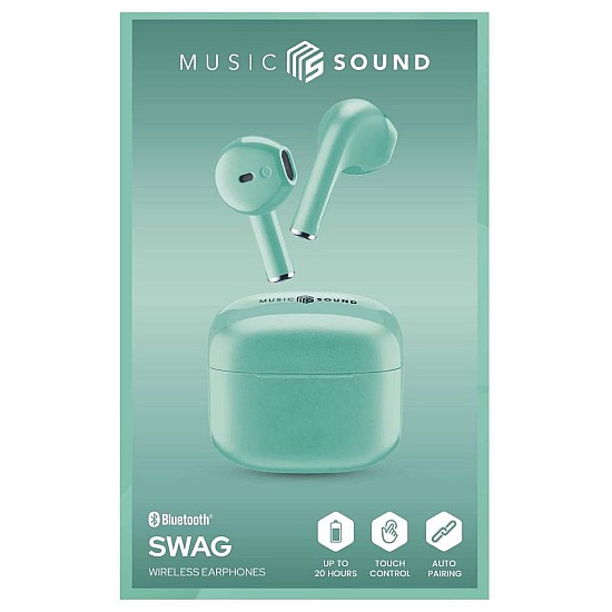 Cellular Line Earphones MS Swag TWS BT Light Green