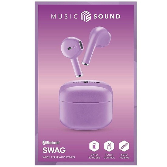 Cellular Line Earphones MS Swag TWS BT Violet