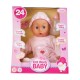 Bayer Papusa Bayer First Word Baby soft pink 38cm (93824AA)