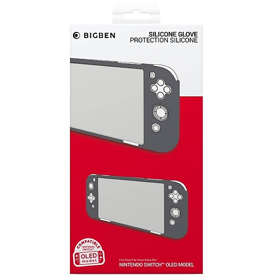 BigBen NINTENDO SWITCH OLED SILICONE CASE GREY (SWITCH) Husa Silicon Oled Grey