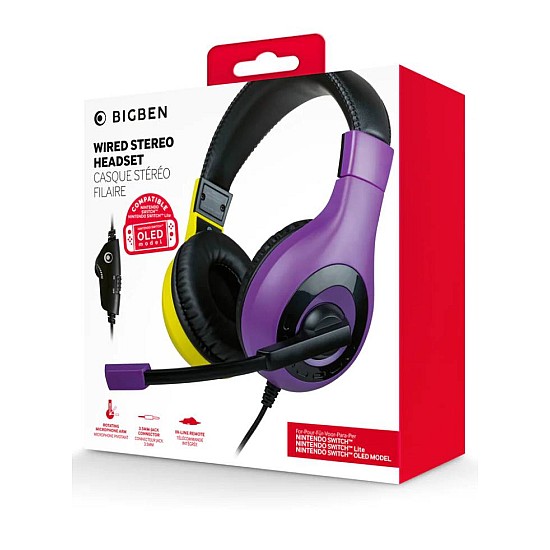 BigBen Casti BigBen Interactive Stereo V1 Purple & Yellow