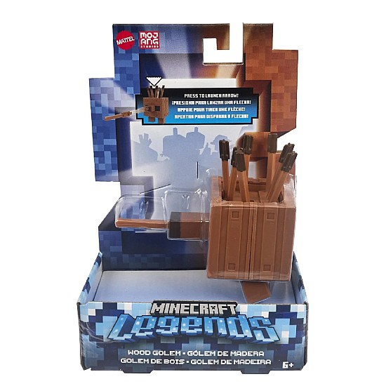 Mattel Minecraft Mattel Minecraft Badger Series Wood Golem 8cm