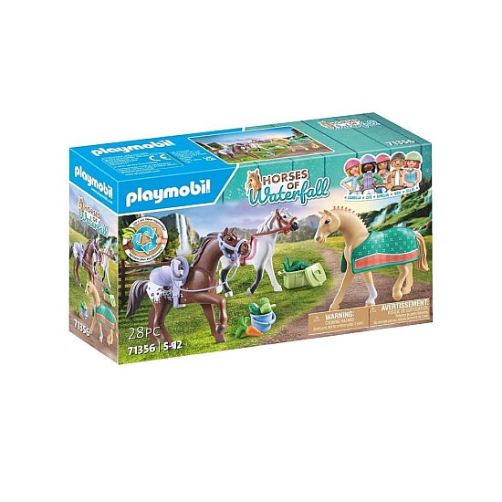 Playmobil Three Horses With Saddles (71356)