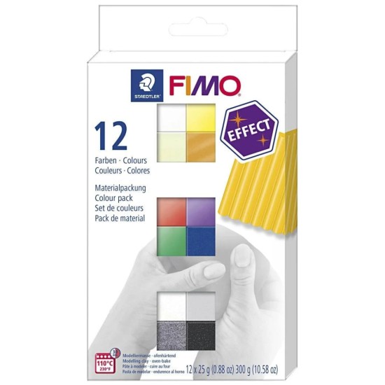 Creativ Company Plastilina FIMO Effect 12 Colours (78330)