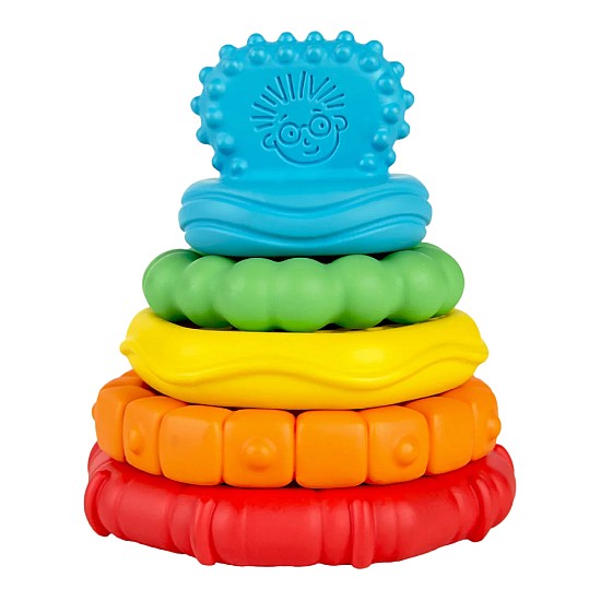 kidsii Baby Einstein Stack & Teethetm Multi-Textured Teether (BE-12356)