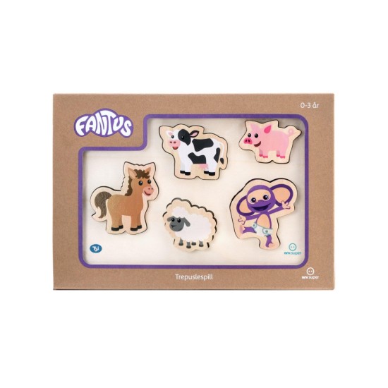 Tactic Puzzle Fantus Wooden with farm animals (112063)