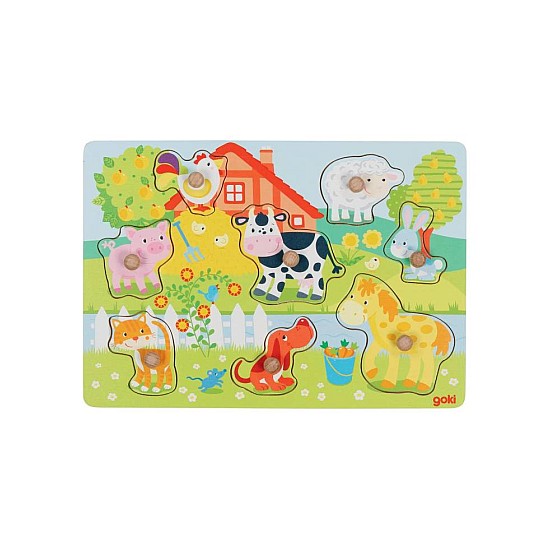 GOKI Puzzle GOKI Farm animals lift-out (57392)