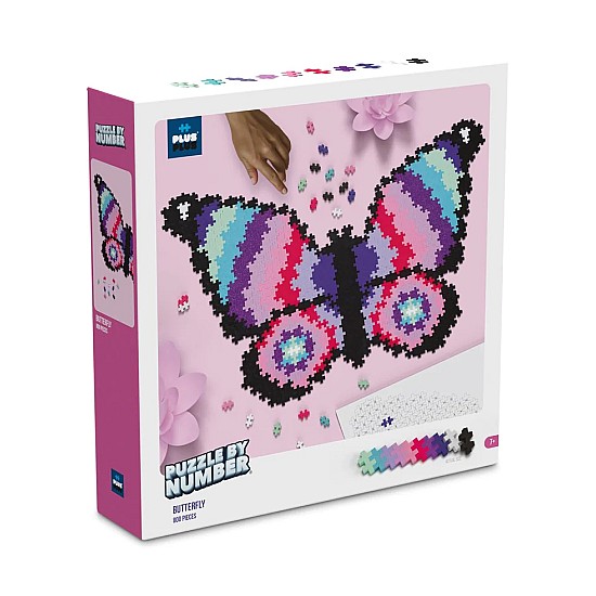 Plus Plus Puzzle Plus-Plus By Number Butterfly 800pcs (3915)