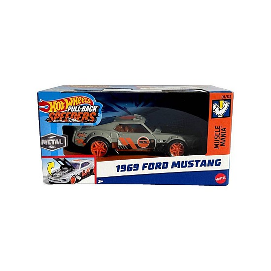 Mattel Hot Wheels Pull-Back Speeders 1969 Ford Mustang (1:43) (HWH33)