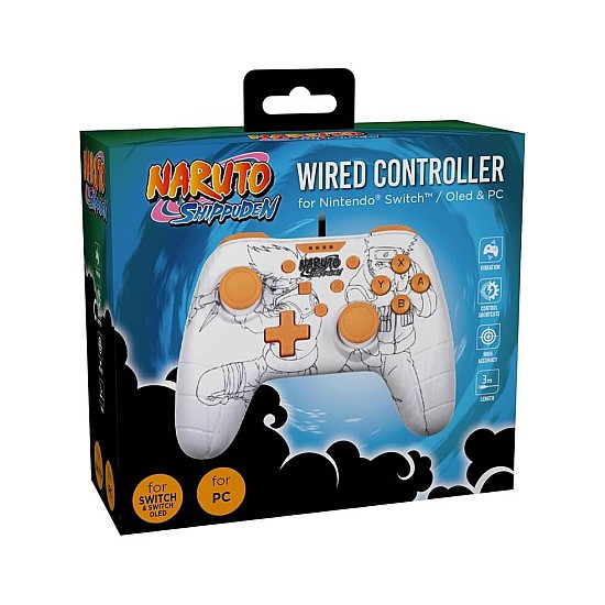 Konix Controller Konix Naruto Wired White - Nintendo Switch