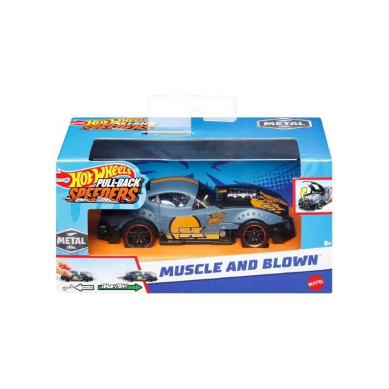 Mattel Hot Wheels Pull-Back Speeders Muscle and Blown (1:43) (HPR75)