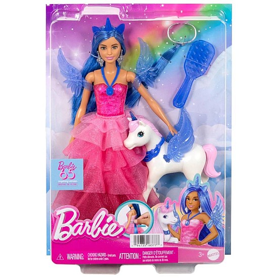 Mattel Barbie 65 Inspiring Stories A Touch of Magic Doll Unicorn (HRR16)