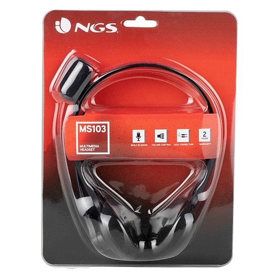 NGS NGS Headphones MS103 Multimediali Stereo+Mic+Reg Volume