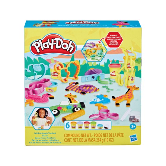 Hasbro Play-Doh Wild Animals Toolset (F7213)