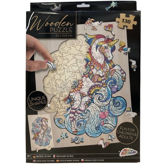 Legind Puzzle Grafix Wooden Unicorn 130pc (980066)