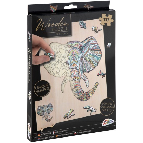 Legind Puzzle Grafix Wooden Elephant 137pc (400072)