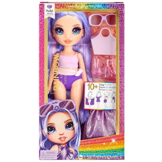 MGA Rainbow High Swim Fashion Doll Violet