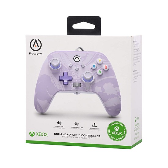 Controller Powera Enhanced Wired Lavender Swirl